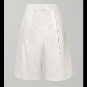 Vince high rise belted bermudas